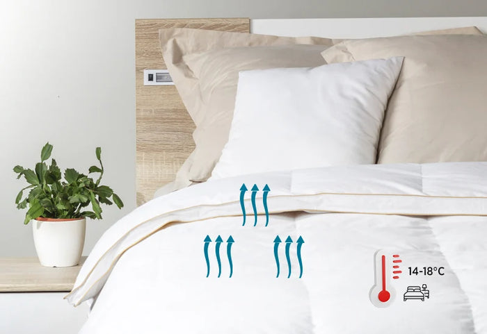 Šilta antklodė, kuri kvėpuoja kartu su jumis.