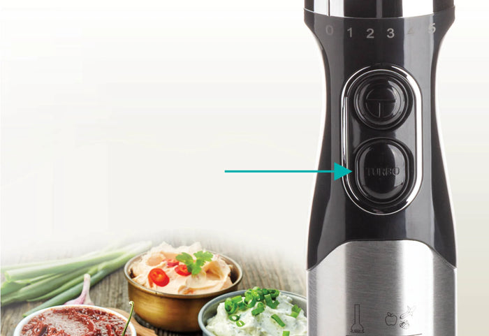 5 greičiai + turbo funkcija.