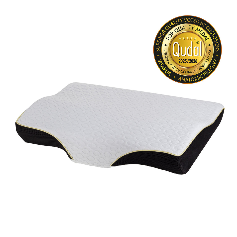 Anatominė pagalvė nuo knarkimo „Vitapur MemoSilver Ionity“ – 57 x 34 cm