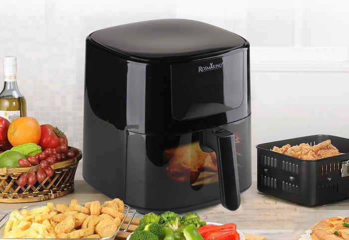 Paprastas LED ekranas ir langas, skirtas stebėti gaminimo procesą.