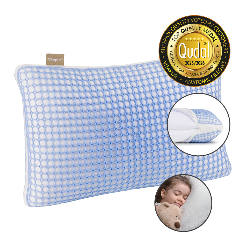 Hibridinė pagalvė Vitapur MemoElite Junior – 40 x 60 cm