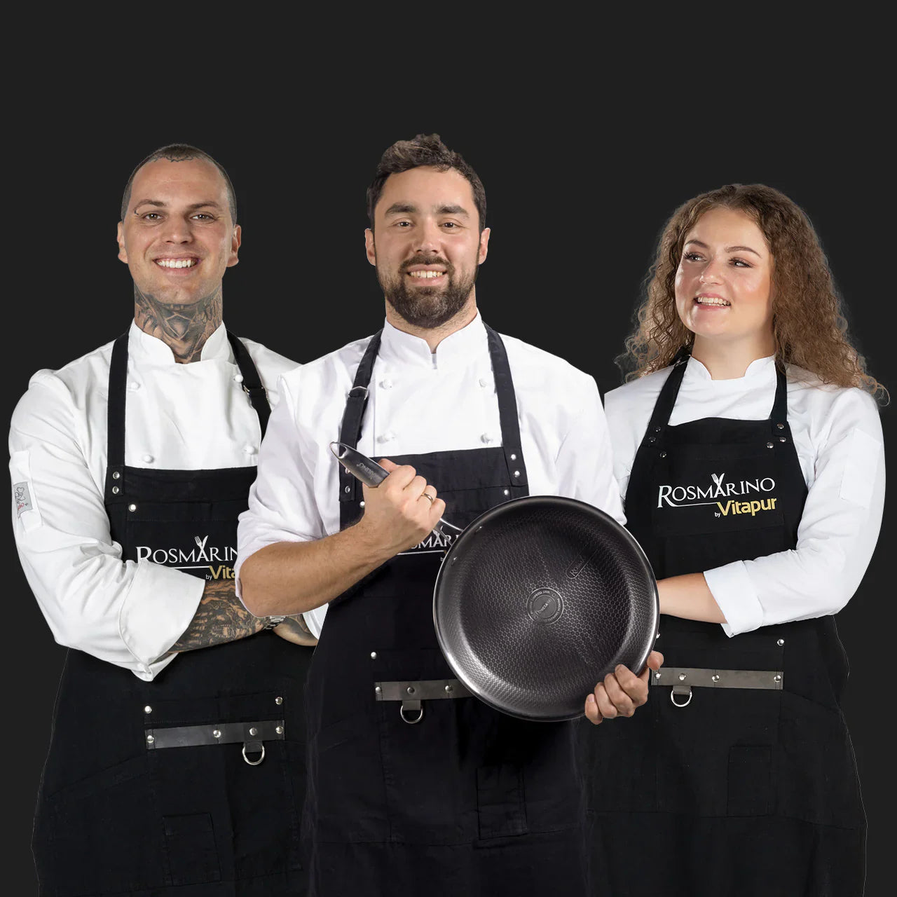 Premium troškintuvas (saute) su dangčiu Rosmarino HexaPRO – 24 cm