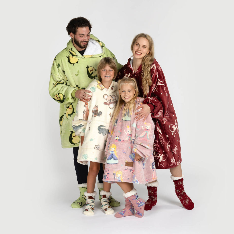 Antklodė su gobtuvu „Svilanit“ + Dovana: Kojinės