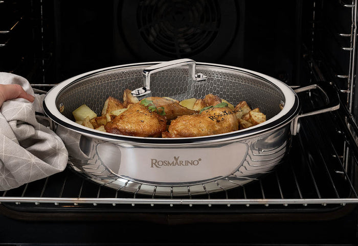 Tvirtas dangtis, saugus naudoti orkaitėje.