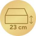 23 cm aukštis – premium komfortui