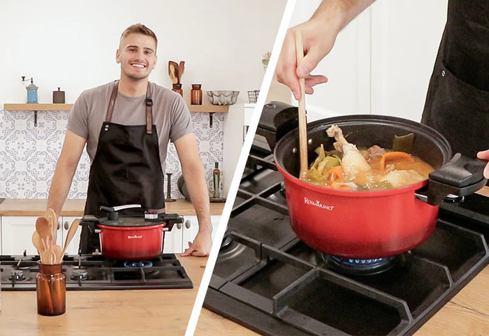 Iki 50 % greitesnis maisto gaminimas.