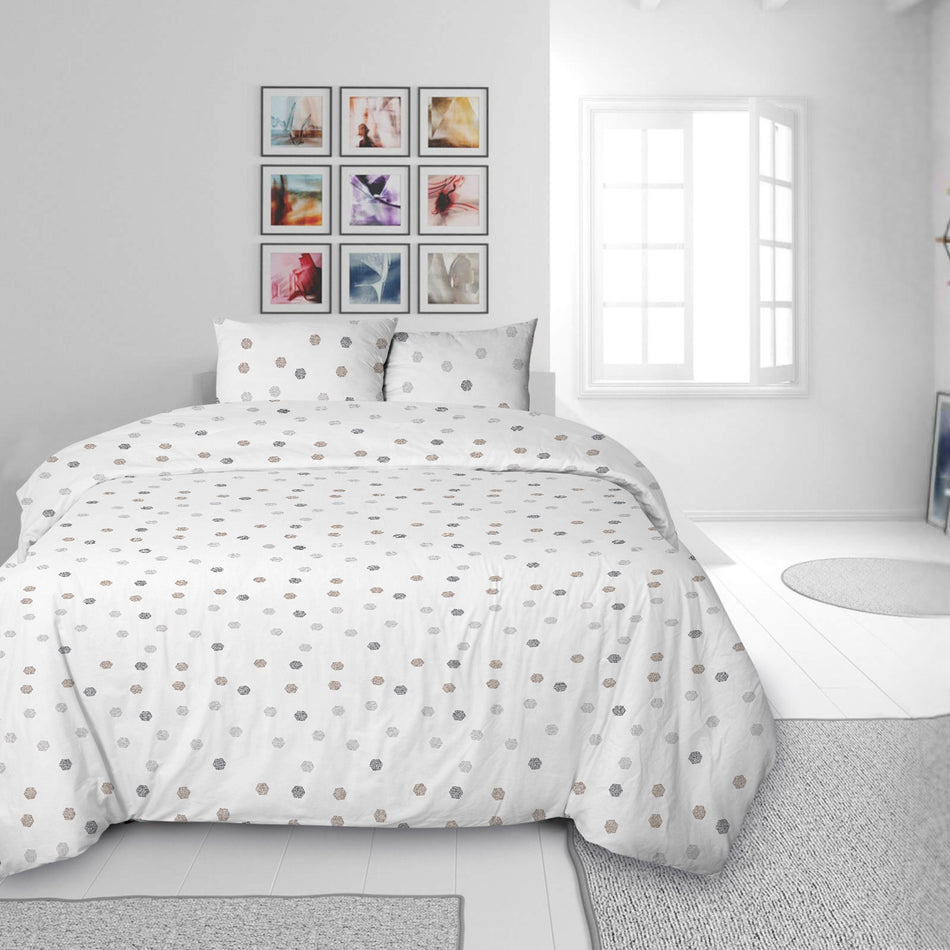 Medvilnės patalynė „Grey Dots“
