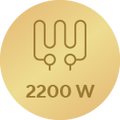  Didelė galia 2200 W