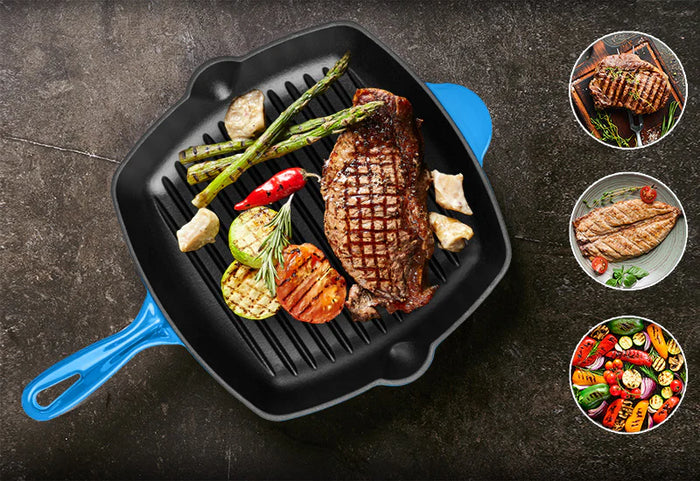 Tipiškas grotelių raštas ir nelimpantis paviršius.