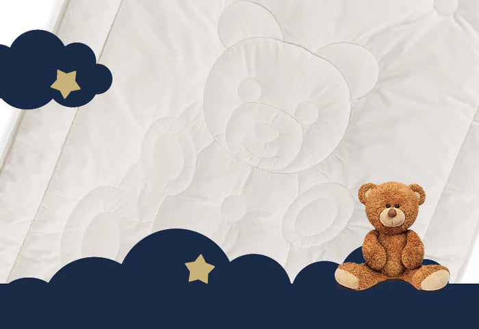 Dėl dygsniavimo užpildas tolygiai laikosi savo vietoje.