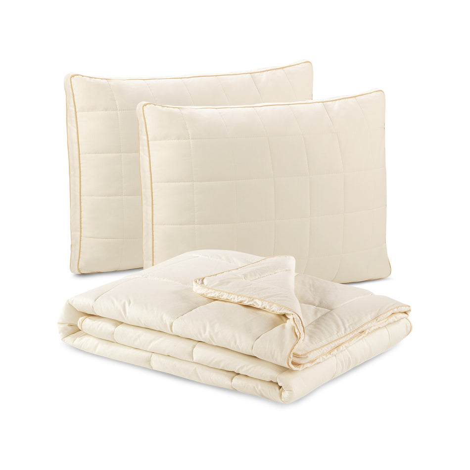 3 dalių antklodės ir pagalvių komplektas Vitapur Bamboo