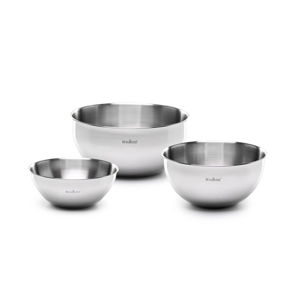 3 dalių nerūdijančio plieno maišymo indų rinkinys „Rosmarino Pour&Cook“