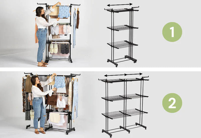 Vieno arba dvigubo pločio – visiems jūsų drabužių džiovinimo poreikiams.