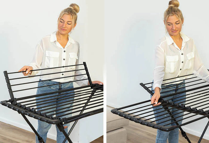 Padidinamas ilgis + šoniniai sparnai padžiauti skalbinius. Tobulai prisitaiko.