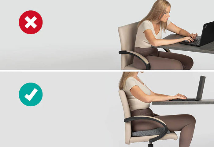 Ergonomiška pagalvė padeda palaikyti taisyklingą kūno padėtį.