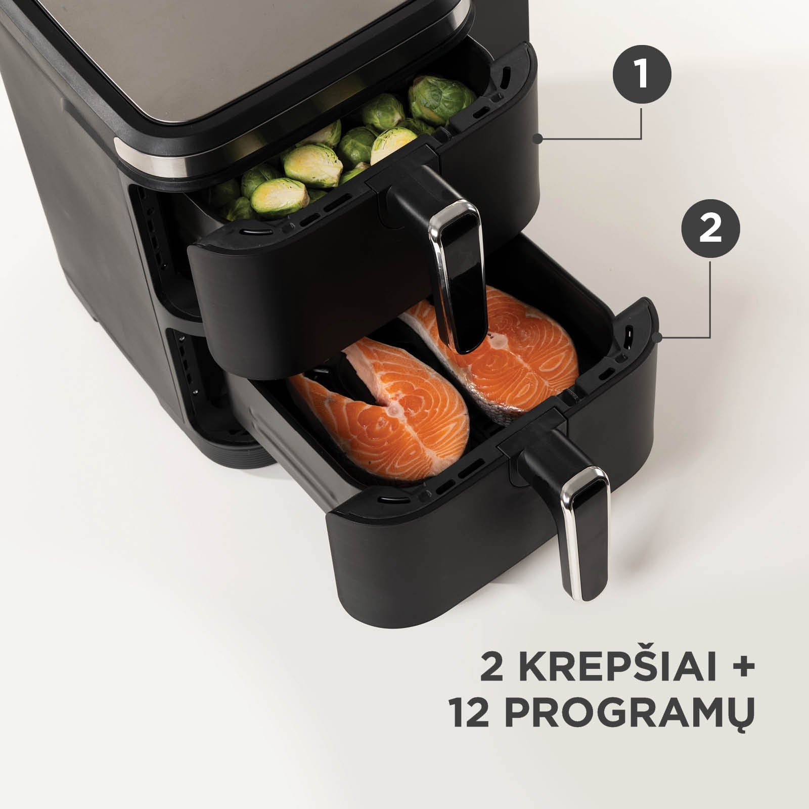 Karšto oro gruzdintuvė Rosmarino Tower XXL – 10,4 L – Vitapur