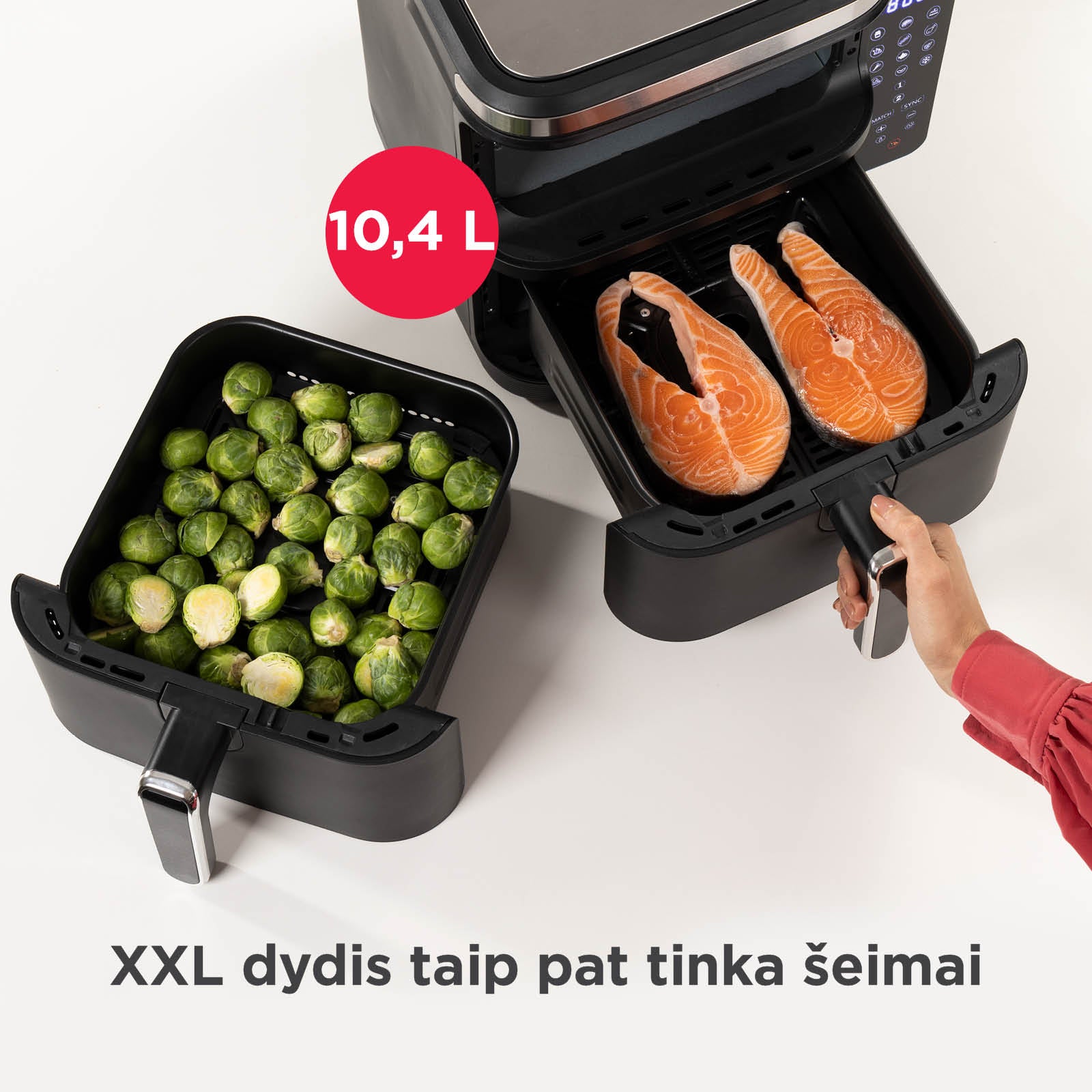 Karšto oro gruzdintuvė Rosmarino Tower XXL – 10,4 L – Vitapur