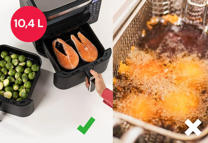 Maksimalus efektyvumas ir minimalus riebalų naudojimas.