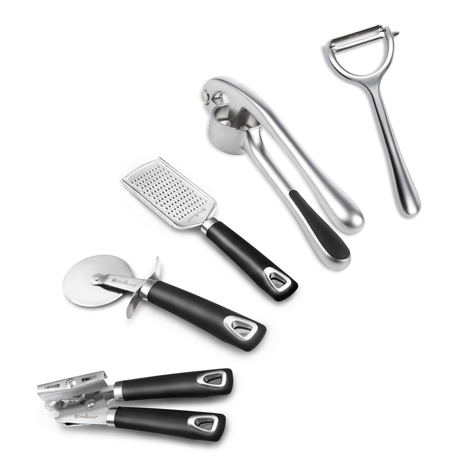 5 dalių nerūdijančiojo plieno virtuvinių įrankių rinkinys Rosmarino Classic