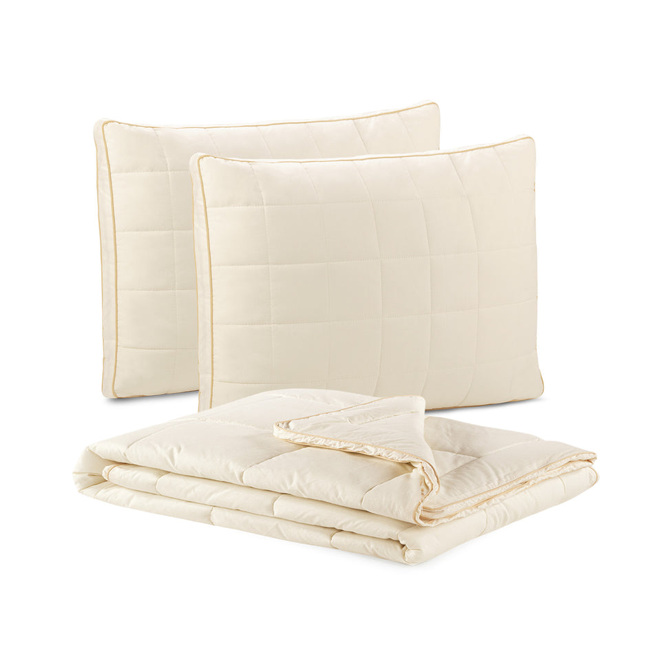 3 dalių vasarinės antklodės ir pagalvių komplektas Vitapur Bamboo Summer