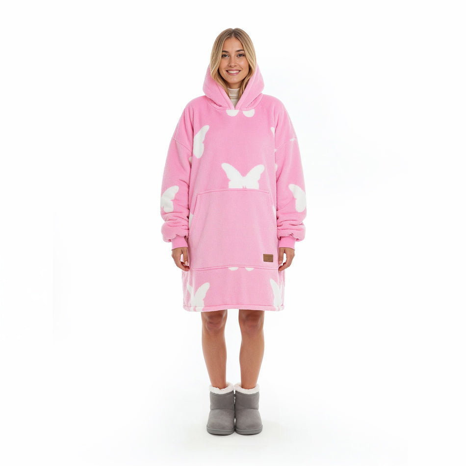 Agnė Kuzmickaitė x Vitapur džemperio tipo antklodė su rankovėmis Butterfly