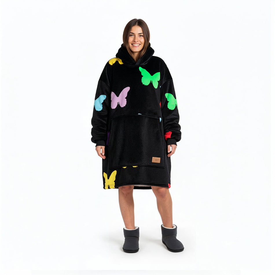 Agnė Kuzmickaitė x Vitapur džemperio tipo antklodė su rankovėmis Butterfly