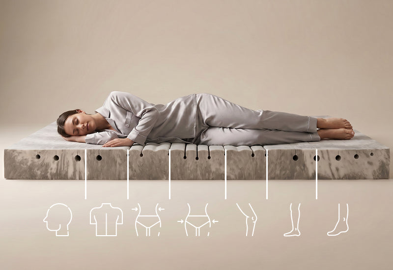 7 ergonominės zonos – pabusite be skausmo