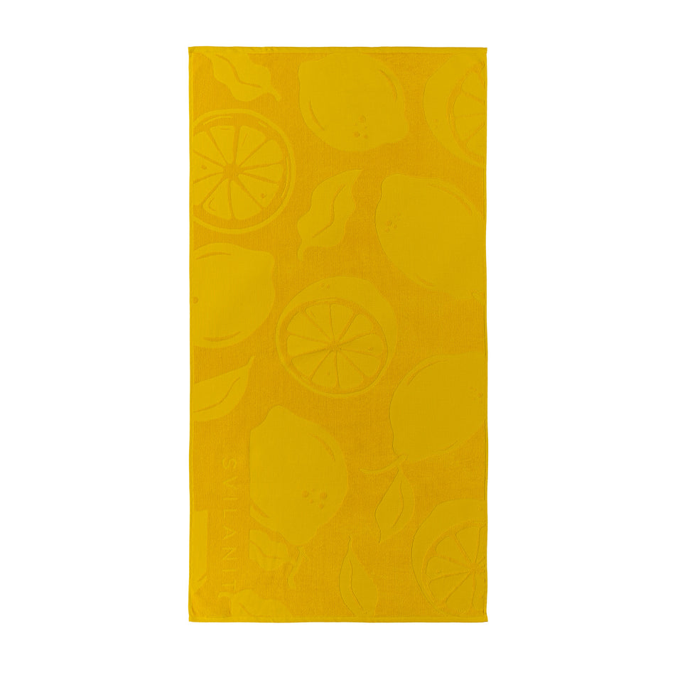 Svilanit premium paplūdimio rankšluostis Lemons, 80 x 160 cm