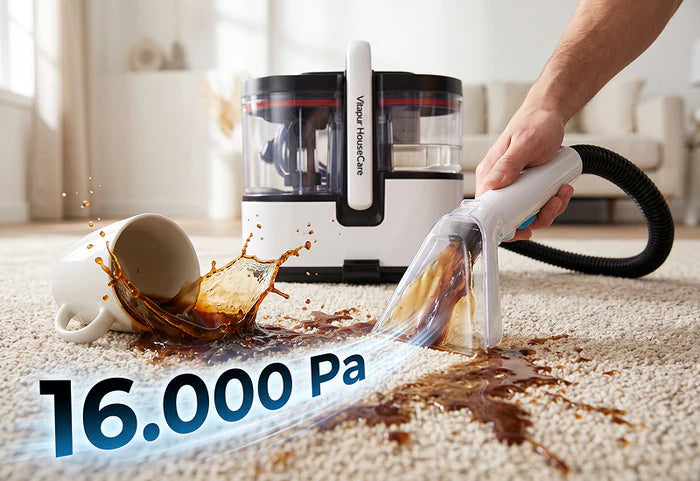 Išskirtinė CleanBoost siurbimo galia ir SteamForce garų sistema