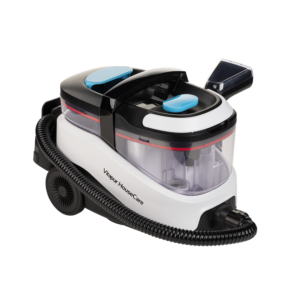 Plaunantis dulkių siurblys su garais StainMaster HybridPRO 2-in-1 – grindims, kaitlentėms, plytelėms, langams valyti ir lyginti