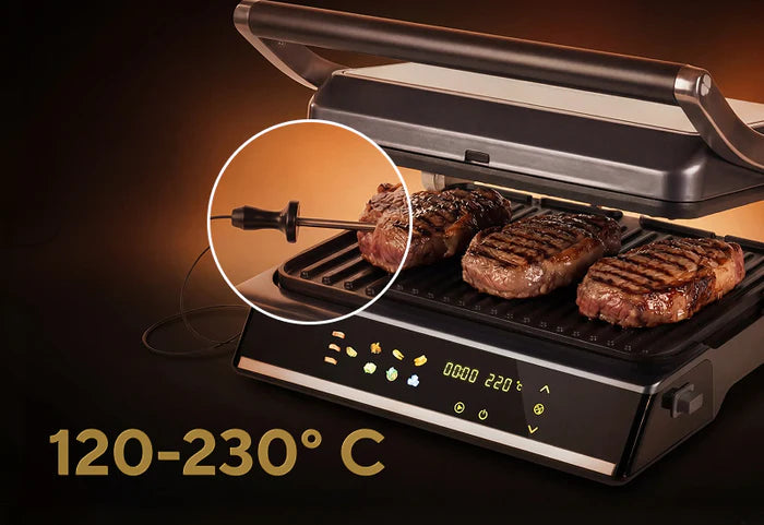 Temperatūros zondas tobulai iškeptai mėsai