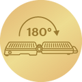 Atidaromas iki 180°