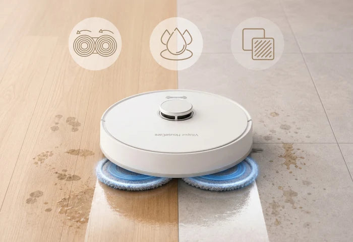 DualSpin šluostės nepriekaištingam šlapiam valymui
