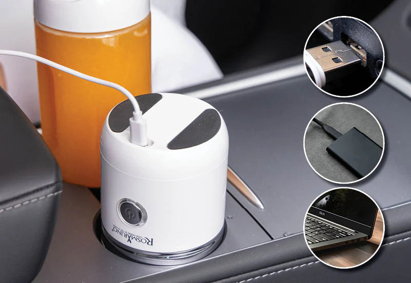USB įkrovimas puikiai tinka keliaujant.
