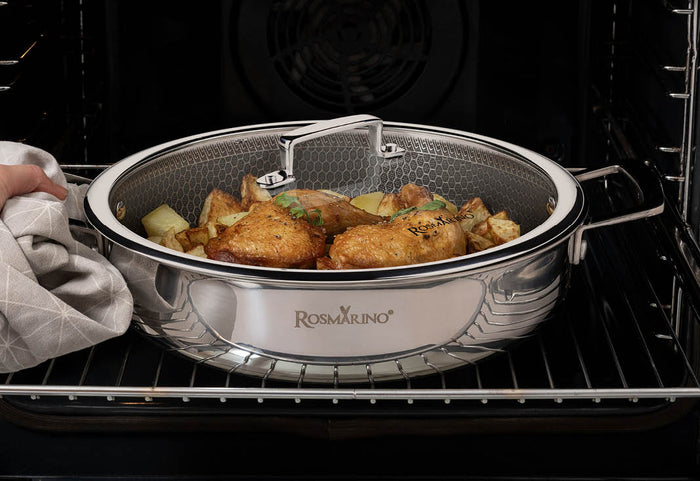 Tvirtas dangtis, saugus naudoti orkaitėje.